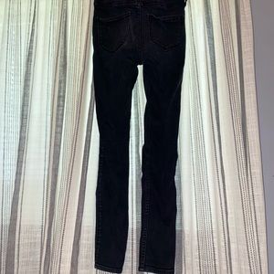 Black high rise super skinny Hollister jeans